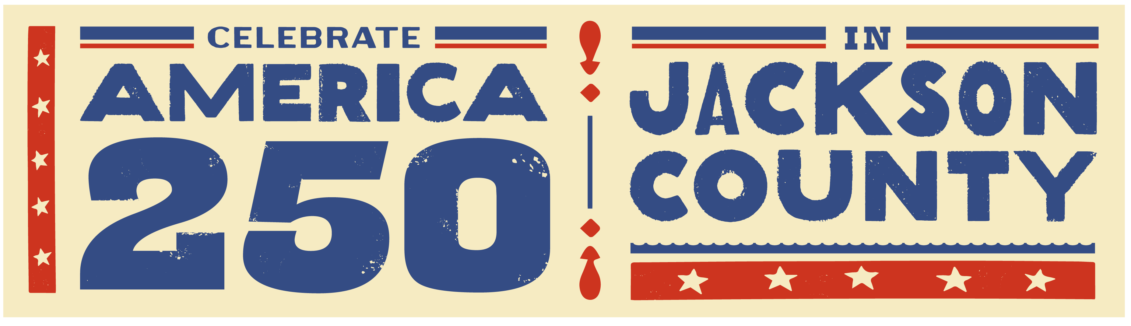 Celebrate America 250 in Jackson County logo